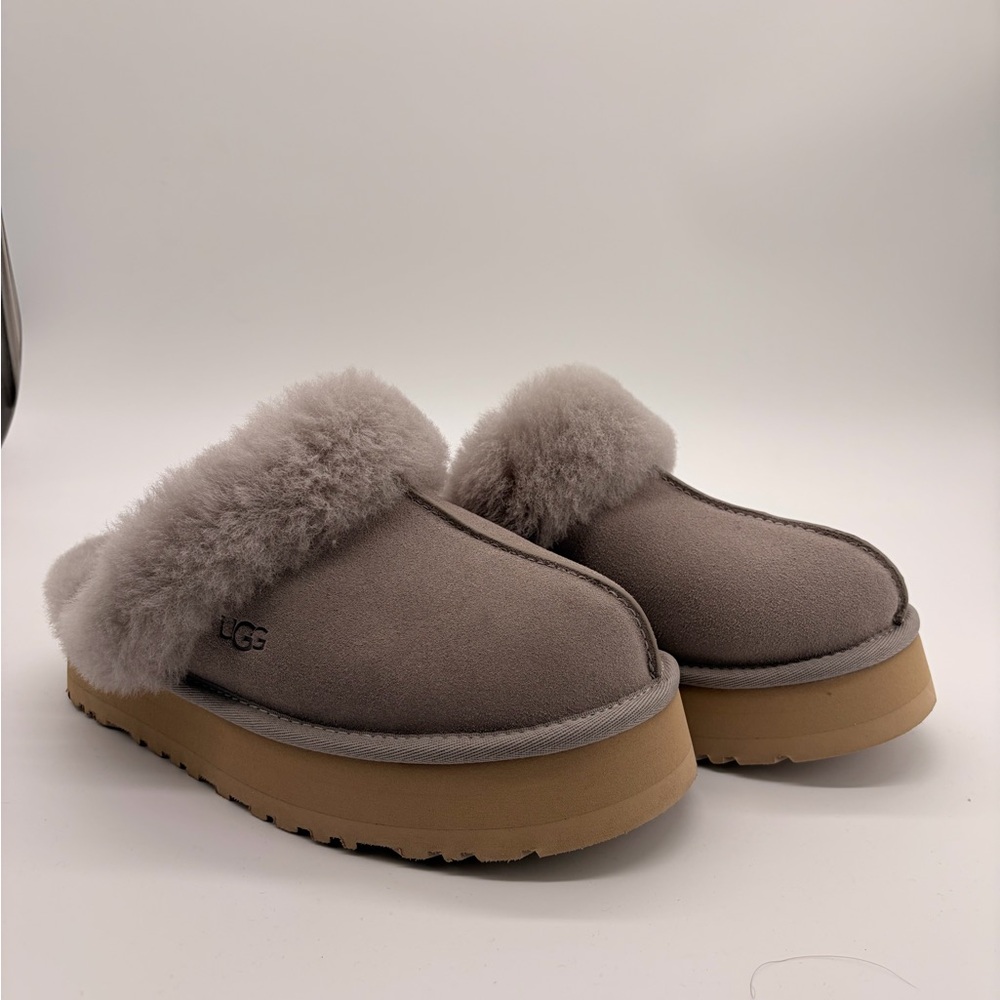UGG Women's Gray Sheepskin Mules
